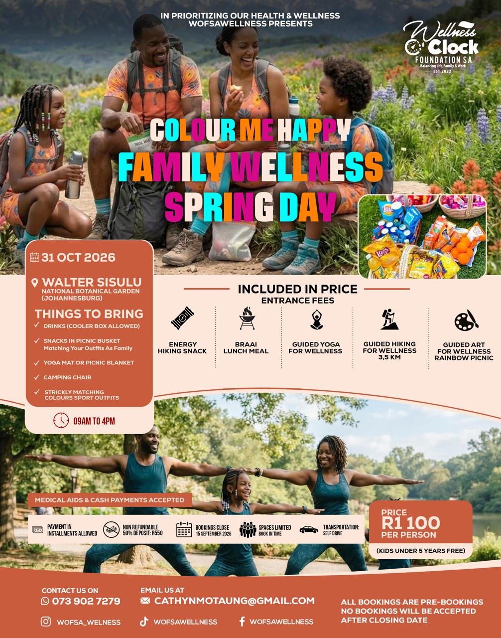 Colour Me Happy Family Wellness Spring Day